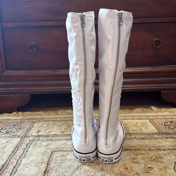 Converse CT All-Star XX-Hi Top Y2K Women’s Sz 8 White Lace-Up Knee-High Sneakers - Picture 4 of 14